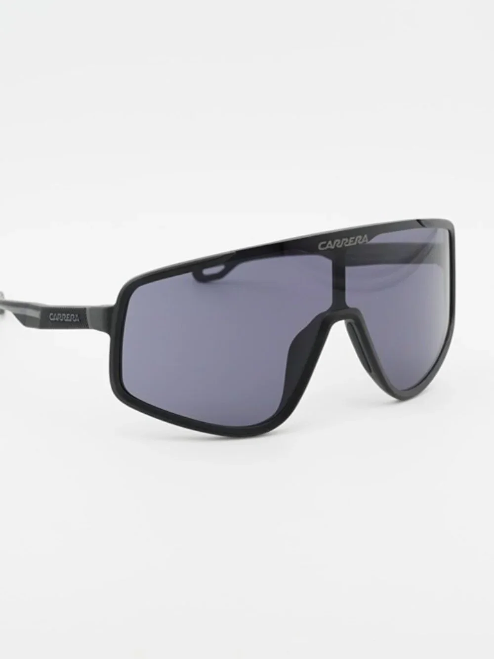 CARRERA 4017/S 0003 IR Sunglasses Black Shield Frame, Grey Lenses